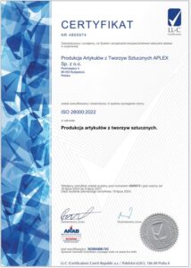 certyfikat iso 28000-2022